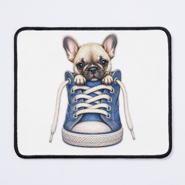 Item preview, French Bulldog In Denim Sneaker designed and sold by Snurly.
