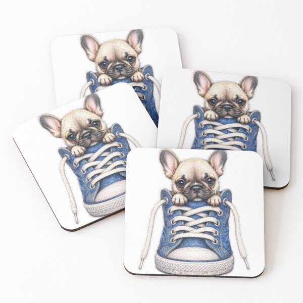 Item preview, French Bulldog In Denim Sneaker designed and sold by Snurly.