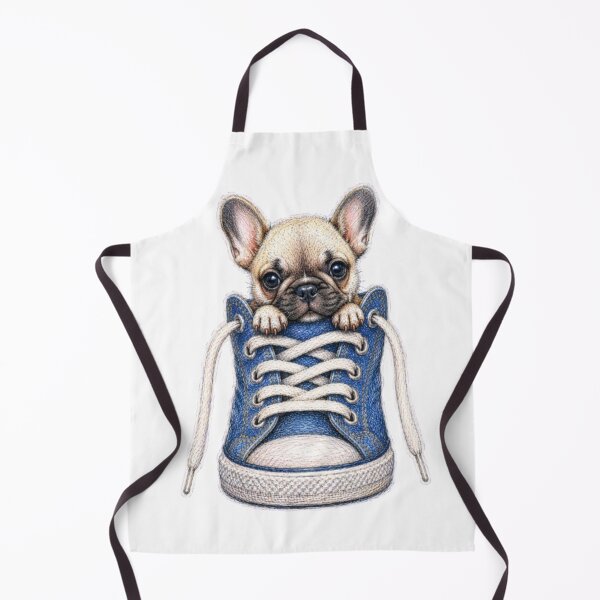 Item preview, French Bulldog In Denim Sneaker designed and sold by Snurly.
