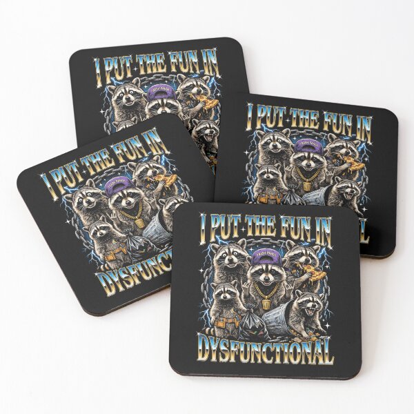 Item preview, I Put The Fun In Dysfunctional Raccoon designed and sold by d247.