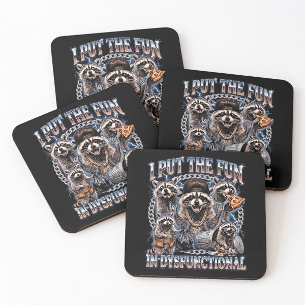 Item preview, I Put The Fun In Dysfunctional Raccoon designed and sold by d247.