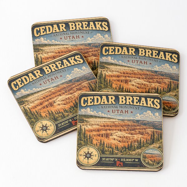 Item preview, Cedar Breaks National Monument Utah Vintage Travel Sticker designed and sold by naturalsurvival.