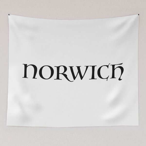 Item preview, Norwich old medieval style text (Black) designed and sold by STUDIO-72.