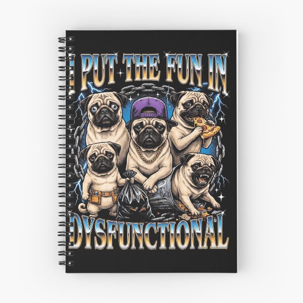 Item preview, Funny Dysfunctional Pugs Dog Lover Humor designed and sold by d247.