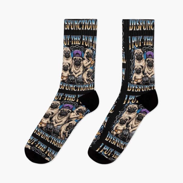 Item preview, Funny Dysfunctional Pugs Dog Lover Humor designed and sold by d247.
