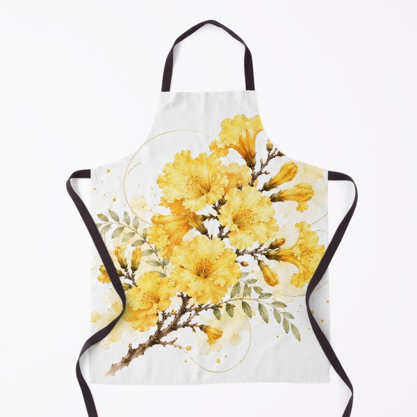 Item preview, Yellow Lapacho in Watercolor | Argentine Botany | Elegant Floral Illustration designed and sold by Esencia Argentina.