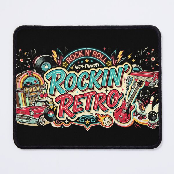 Item preview, Vintage 1950s Rockin Retro T-Shirt Design | Rock N Roll & Classic Car Graphic designed and sold by Rhythm Thru Art .