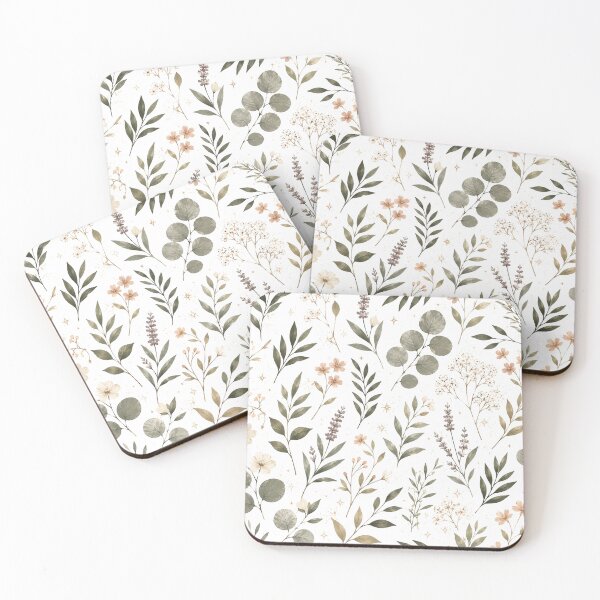 Item preview, Sage & Blush Botanical Pattern | Gen Z Aesthetic Floral Leaves designed and sold by MUSA'S.