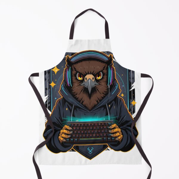Item preview, Gaming Hawk Sticker | Fierce Esports Hawk | RGB Gamer Bird | Mechanical Keyboard Hawk | Cyberpunk Gaming Mascot designed and sold by dreamz-world.