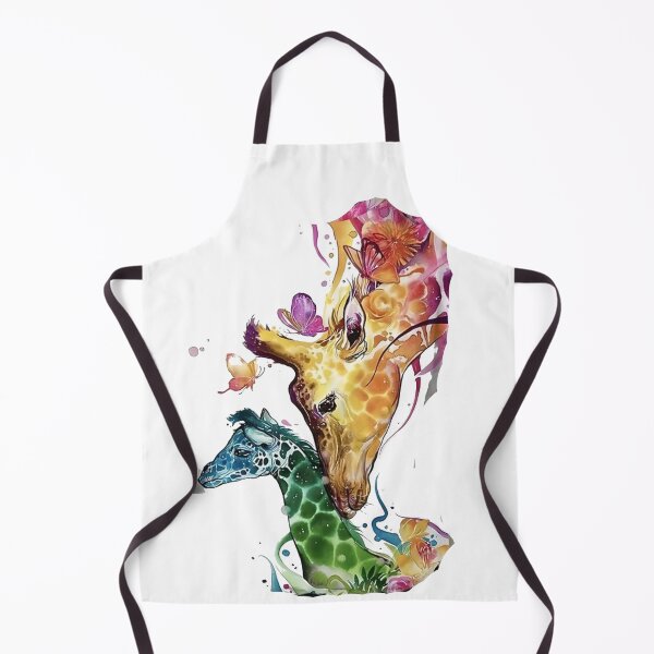 Item preview, Decorative Floral Art Giraffe and her Baby – Colorful Wildlife Animal designed and sold by Gbriel3.