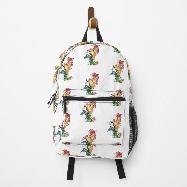 Item preview, Decorative Floral Art Giraffe and her Baby – Colorful Wildlife Animal designed and sold by Gbriel3.