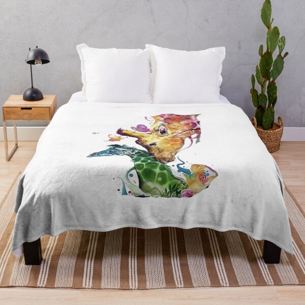 Item preview, Decorative Floral Art Giraffe and her Baby – Colorful Wildlife Animal designed and sold by Gbriel3.