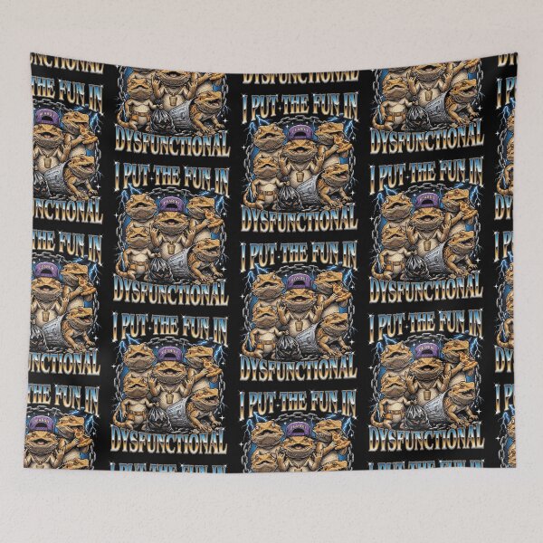 Item preview, I Put The Fun In Dysfunctional Bearded Dragon designed and sold by d247.
