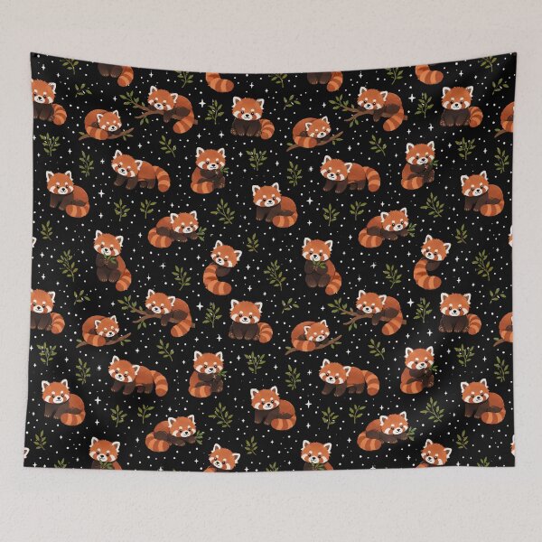 Item preview, Cute red panda seamless pattern designed and sold by Nolan6.