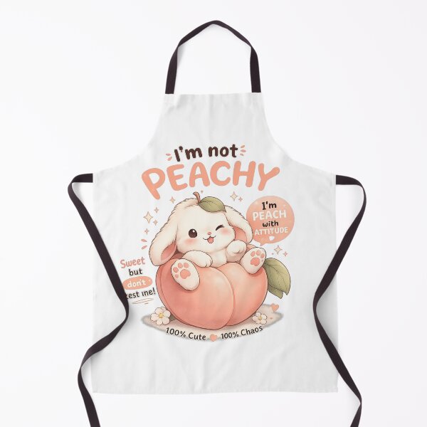 Item preview, Kawaii Peach Bunny – Sweet & Chaotic designed and sold by chunzartshop.
