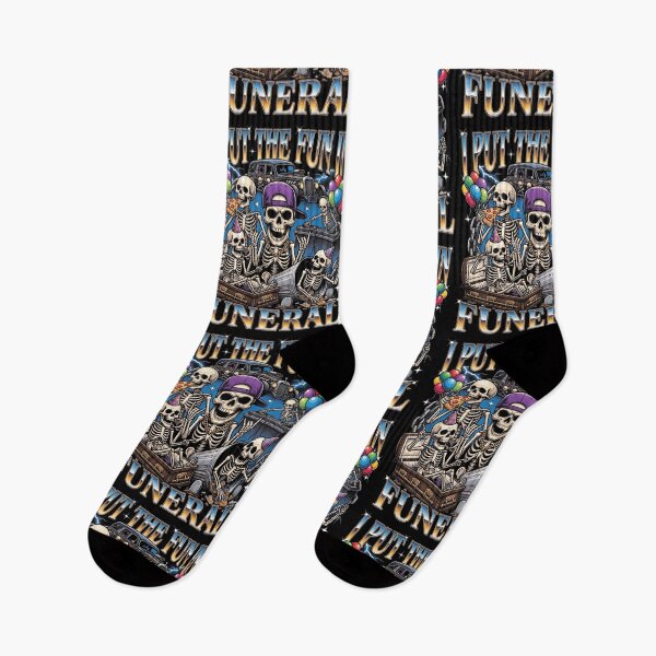 Item preview, I Put The Fun In Funeral Skeleton Party designed and sold by d247.