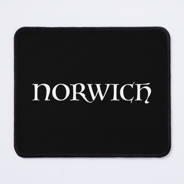 Item preview, Norwich old medieval style text (White) designed and sold by STUDIO-72.
