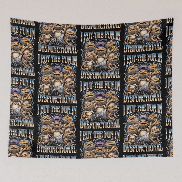 Item preview, I Put The Fun In Dysfunctional Bearded Dragon designed and sold by d247.