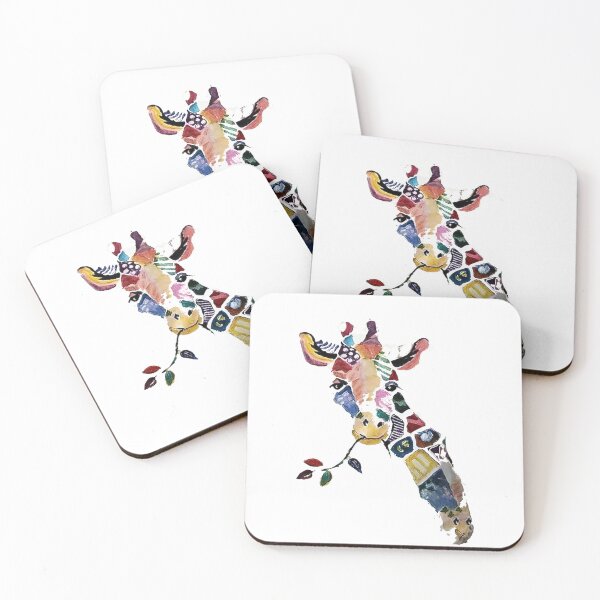 Item preview, Decorative Giraffe Floral Art – Colorful Wildlife Animal designed and sold by Gbriel3.