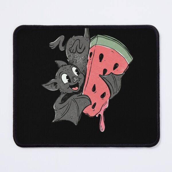 Item preview, Happy Bat Hanging Upside Down Eating Giant Watermelon Slice Vintage 1930s Rubberhose Cartoon Art designed and sold by OnPointOutfits.