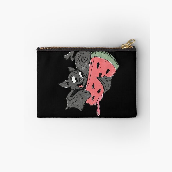 Item preview, Happy Bat Hanging Upside Down Eating Giant Watermelon Slice Vintage 1930s Rubberhose Cartoon Art designed and sold by OnPointOutfits.