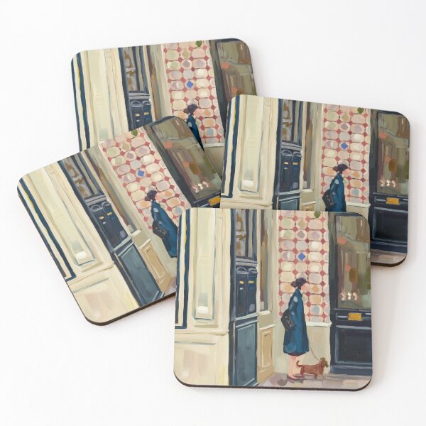 Item preview, Montmartre Street Art – "Turning the Corner with Her Dog" designed and sold by CARRAANN.