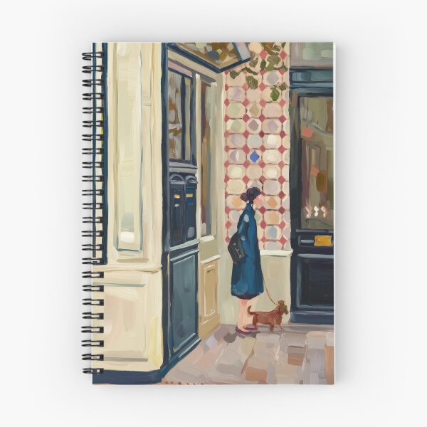 Item preview, Montmartre Street Art – "Turning the Corner with Her Dog" designed and sold by CARRAANN.