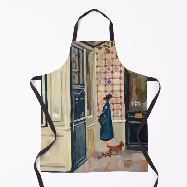 Item preview, Montmartre Street Art – "Turning the Corner with Her Dog" designed and sold by CARRAANN.
