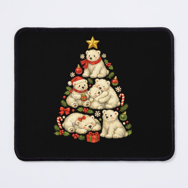 Item preview, Christmas Tree Polar Bear Ice Bear designed and sold by SOUFIANE1991.