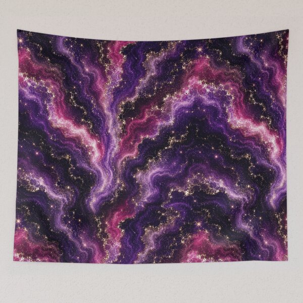 Item preview, Celestial Ocean Vertical Magenta Wave Art designed and sold by Inkworksbyshery.