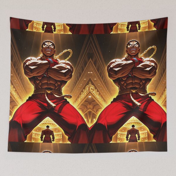 Item preview, Video Game - Muscular Video Game Fighter, Epic Battle Illustration designed and sold by Zone--Gaming.