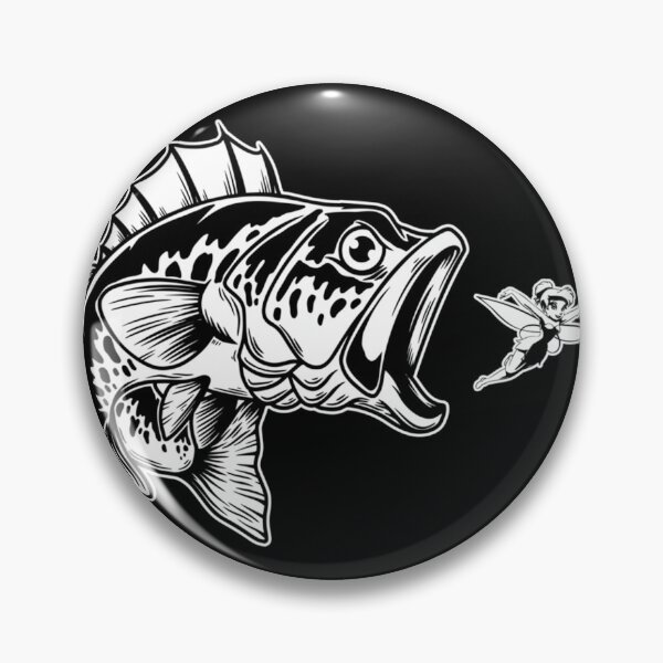 Item preview, Largemouth Bass Eating Tinkerbell designed and sold by NirMu.