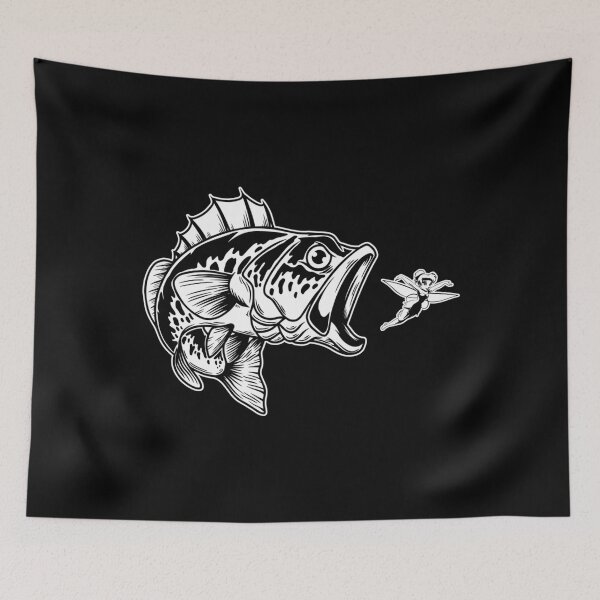 Item preview, Largemouth Bass Eating Tinkerbell designed and sold by NirMu.