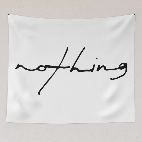 Item preview, Nothing Typograph Black designed and sold by JShumJhon.