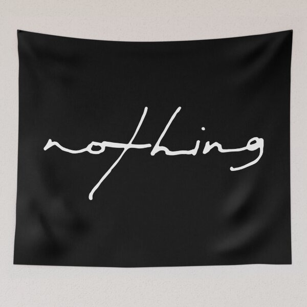 Item preview, Nothing Typograph White designed and sold by JShumJhon.