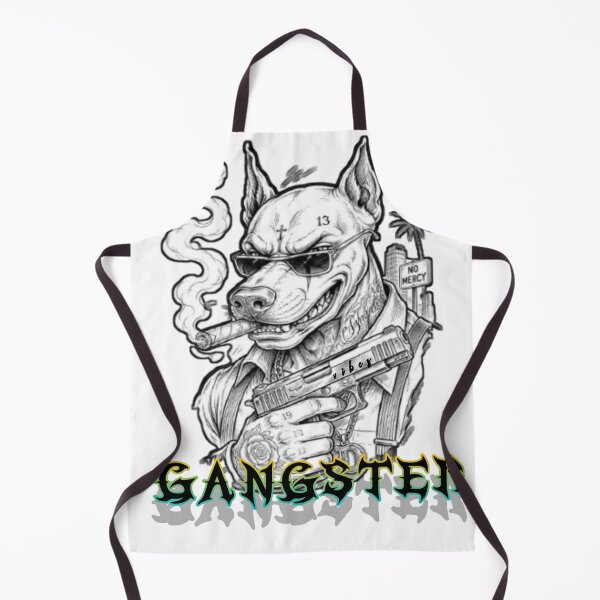 Item preview, Gangster Pitbull - Badass Mobster Dog designed and sold by VibeMechanic.