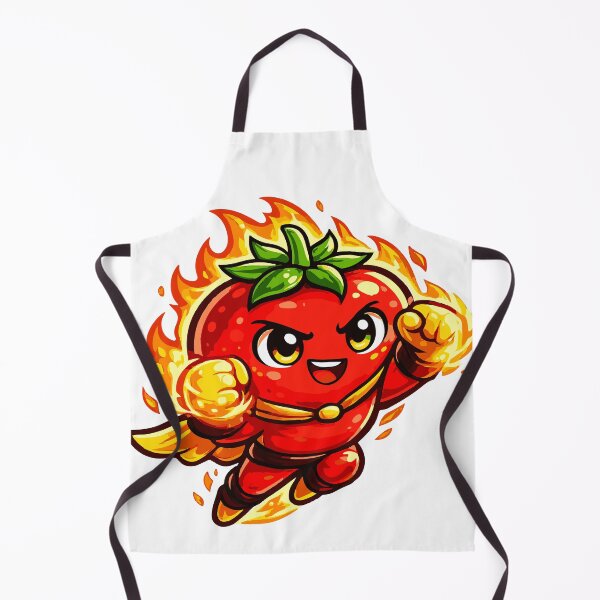 Item preview, Fire Superhero Tomato Cartoon Character designed and sold by NakottaFashion.
