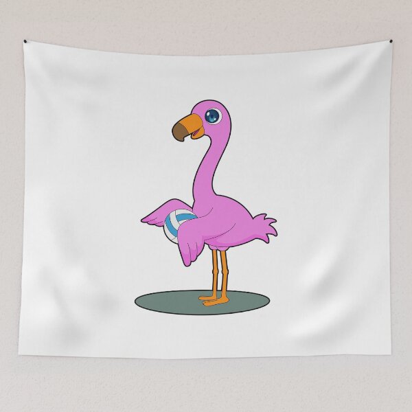 Item preview, Flamingo Volleyball player Volleyball designed and sold by Snabdesign84.