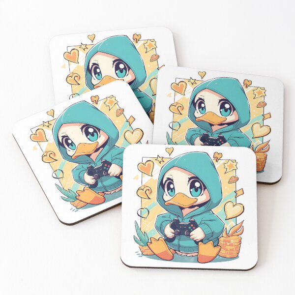 Item preview, Cute Gamer Duck Sticker | Kawaii Gaming Duck | Cozy Gamer Duckling | Hoodie Duck Gamer | Adorable Gaming Animal designed and sold by dreamz-world.