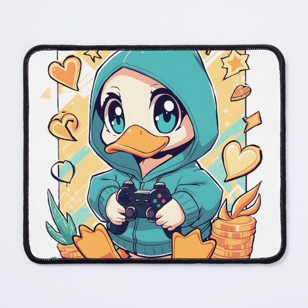 Item preview, Cute Gamer Duck Sticker | Kawaii Gaming Duck | Cozy Gamer Duckling | Hoodie Duck Gamer | Adorable Gaming Animal designed and sold by dreamz-world.