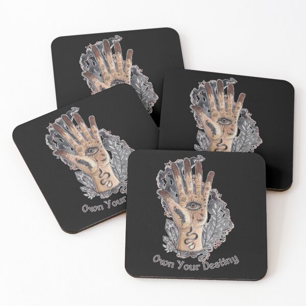 Item preview, Own Your Destiny Palmistry Hand Mystical Evil Eye Witchy Art designed and sold by esmavart.