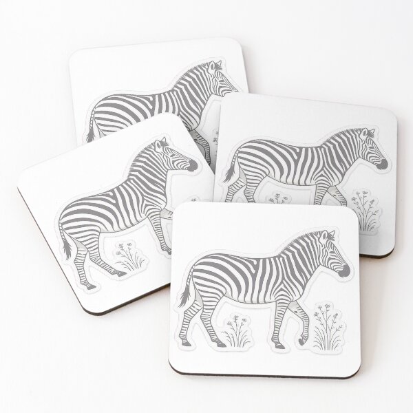 Item preview, Stylised Zebras & Grasses • Minimalist Wildlife Seamless Pattern designed and sold by The Digital Compass.