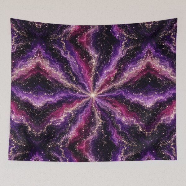 Item preview, Radial Violet Celestial Ocean Pattern designed and sold by Inkworksbyshery.