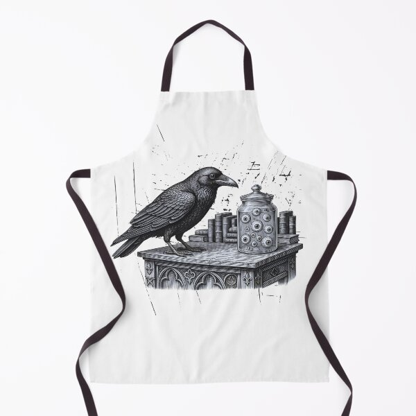 Item preview, he Raven's Collection T-Shirt | Gothic Crow Eyeball Jar Occult Shirt, Dark Cathedral Horror Tee designed and sold by Neurospicy Trolls.