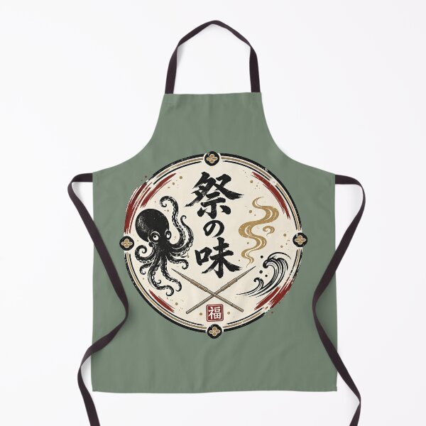 Item preview, Japanese Takoyaki Octopus Festival Seal Art designed and sold by SandyPlace.