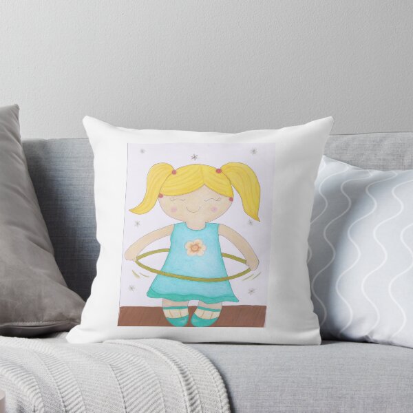 Item preview, Girl Spinning a Hula Hoop designed and sold by JaciradaCosta.