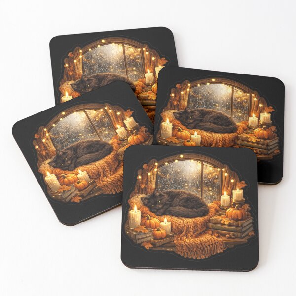 Item preview, Cute Black Cat Reading Nook designed and sold by VeltrixaDesigns.