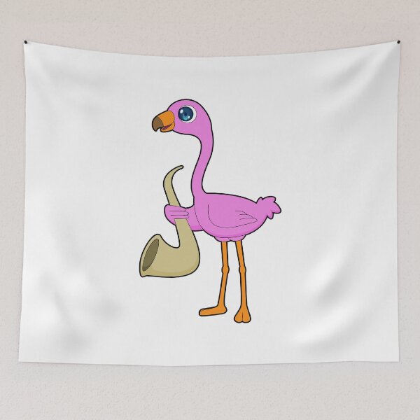 Item preview, Flamingo Musician Saxophone Music designed and sold by Snabdesign84.