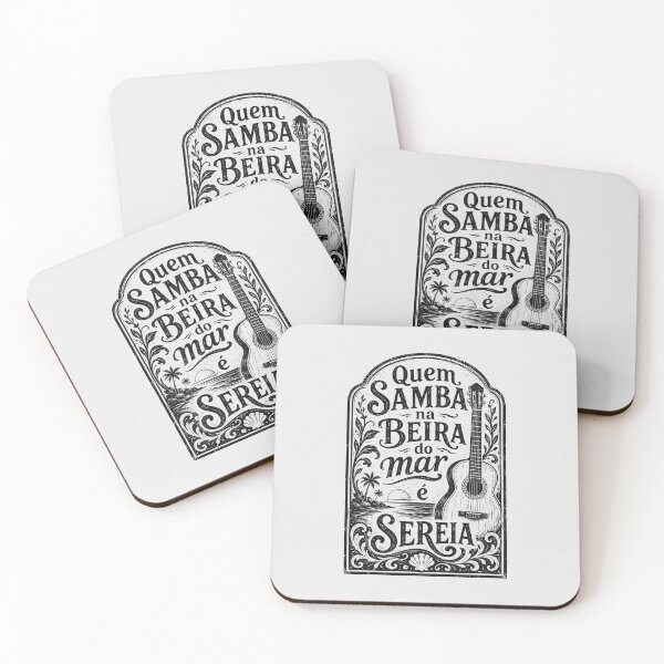 Item preview, Vintage Brazilian Samba art | Quem Samba na Beira do Mar é Sereia designed and sold by just-quotes.