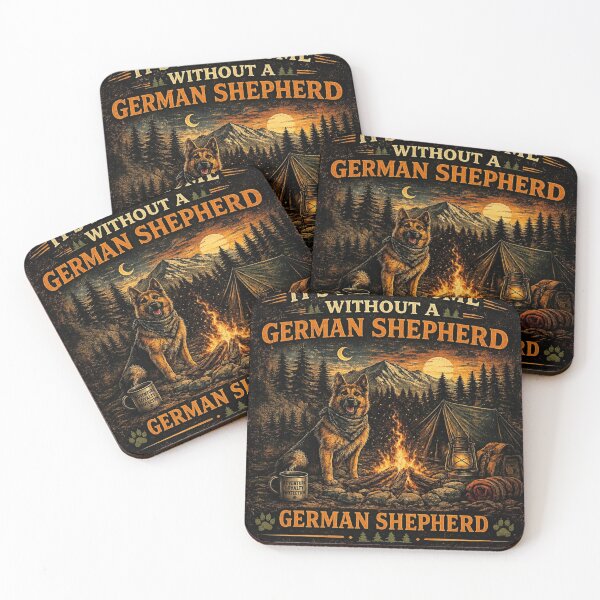Item preview, German Shepherd Camping Dog Lover designed and sold by AtllasDesigns.